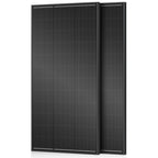 200 Watt Solar Panel 18BB N-Type, 25% Efficiency Monocrystalline Grade A+ Cells, 12V 200W Solar Panel IP68 for RV, Van, Trailer, Marine, Rooftop, Farm, Off Grid