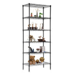 FDW | 6-Tier Wire Shelf with Wheels | 45" x 18" x 82" | Chrome