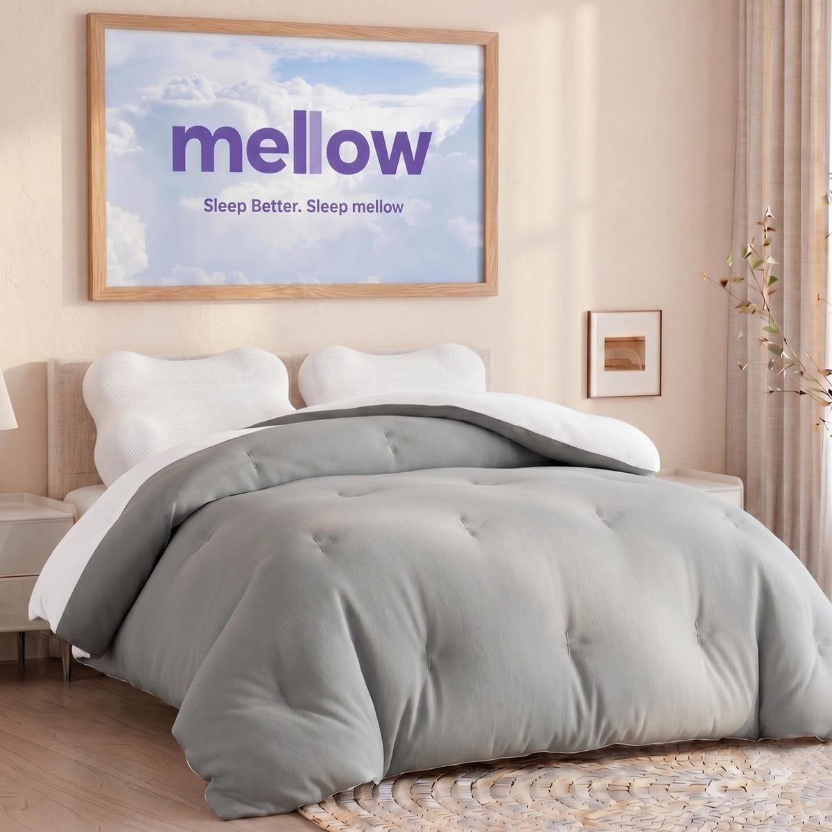 Mellow Marshmellow Comforter Full/Queen, All-Season Temperature Control