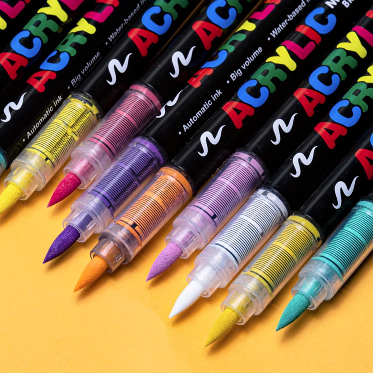 Guangna 240 acrylic paint markers for stones, fabric, wood, and more