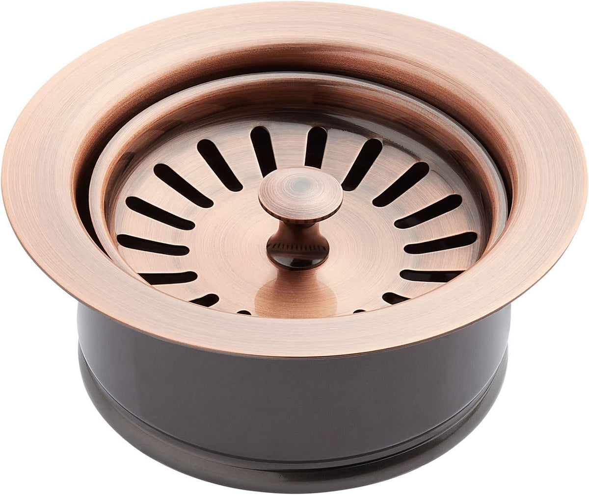 Signature Hardware 483694 4-1/2" Garbage Disposal Flange with Stopper for Sinks up to 5/8" Thick
