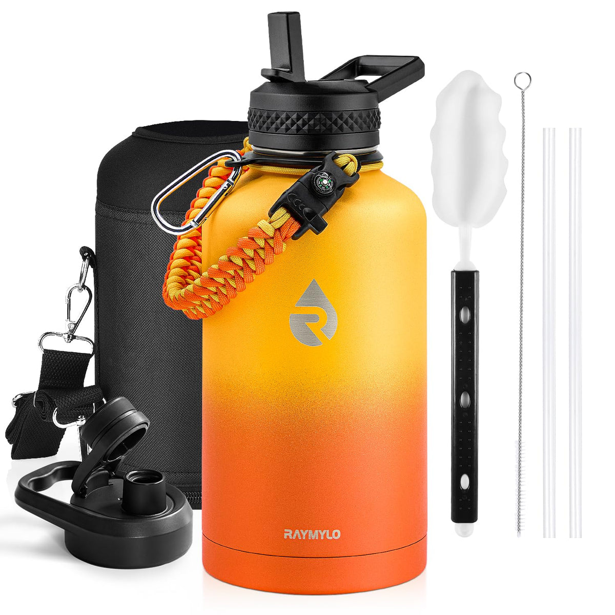 RAYMYLO Insulated Water Bottle 40 oz, Triple Wall Vacuum Stainless Steel