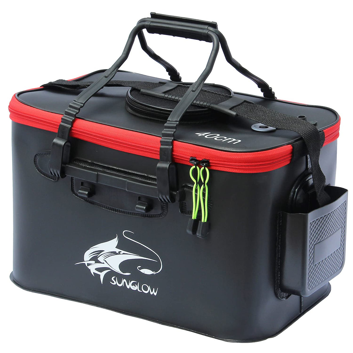 Grneric Fishing Bucket, 6Gallon/8Gallon/10Gallon Foldable Fish Bucket,Live Fish Container Multi-Functional Live Fish Bait Bucket,Outdoor Camping EVA Fishing Bag and Fish Protection Bucket