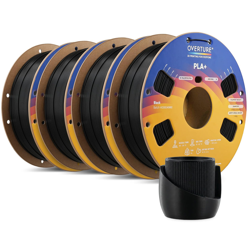 OVERTURE 10KG Bundle High Speed PLA+ 3D Printer Filament 1.75mm