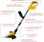 Cordless Weed Wacker for DeWalt 20V MAX Battery