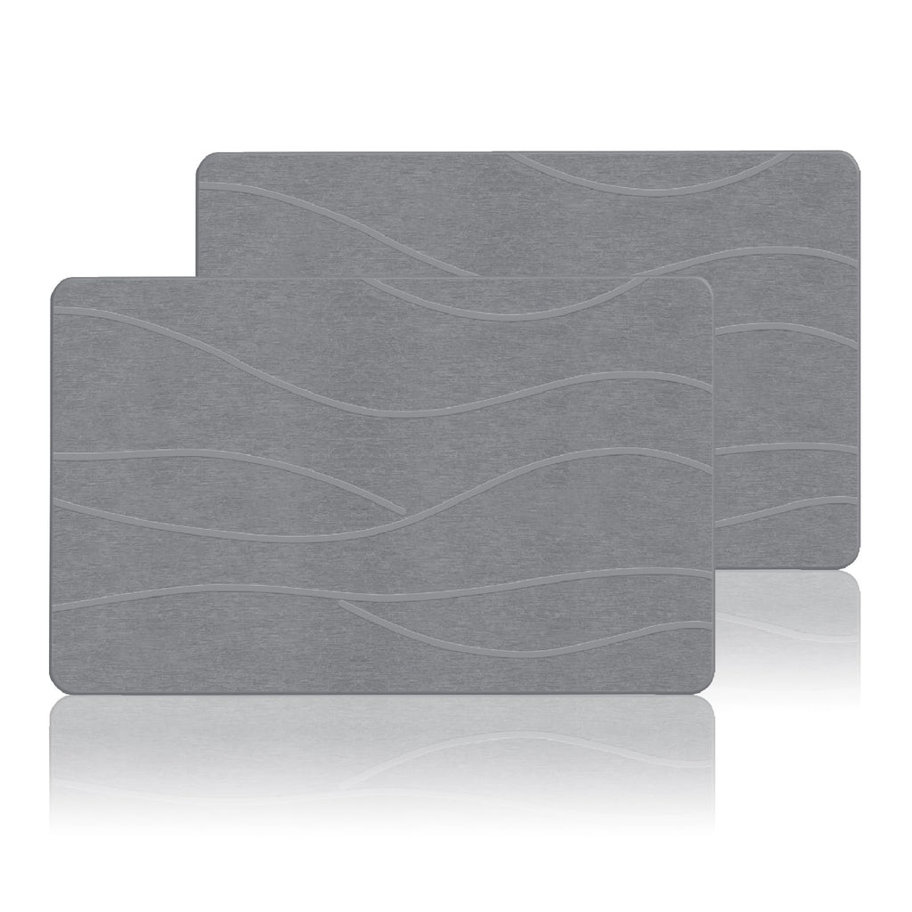 THMINS Extra Large Stone Bath Mat, 36''x24'' Stone Shower Mat