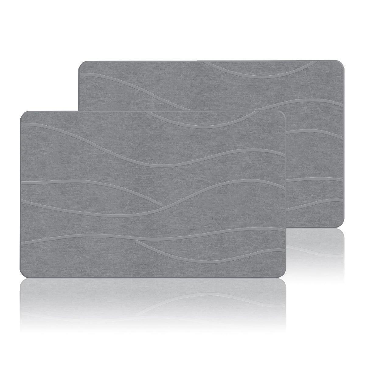THMINS Extra Large Stone Bath Mat, 36''x24'' Stone Shower Mat