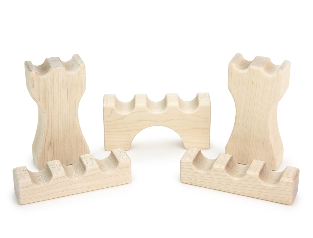 23 pc Toddler Chunky Hard Maple Wooden Block Set