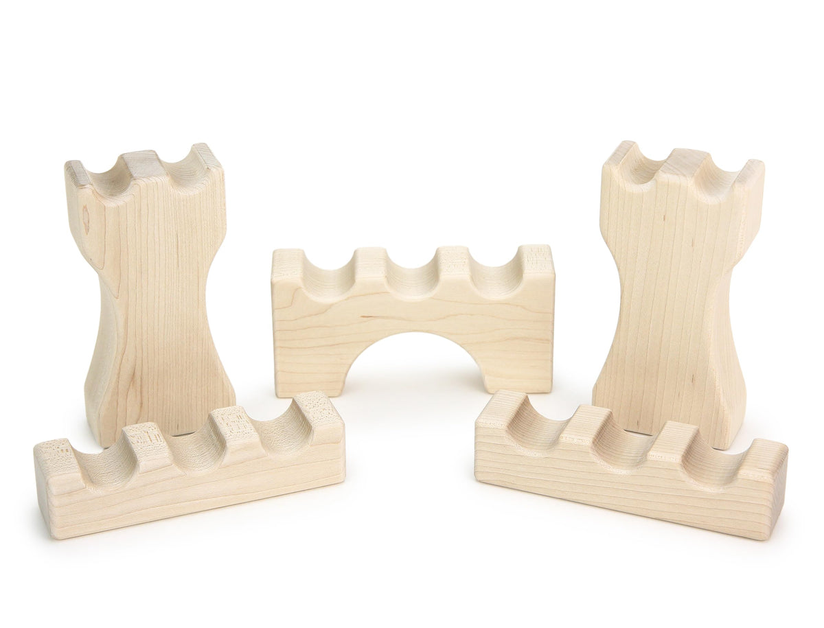23 pc Toddler Chunky Hard Maple Wooden Block Set