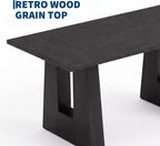 Garvee 63" Dining Table for 4-6 People, Modern Kitchen Table, Black