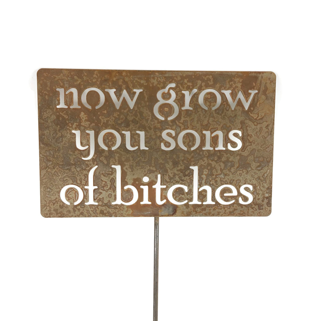 Funny Garden Stake 20 to 33 Inches Tall (Hosta La Vista, XL 33" Tall)