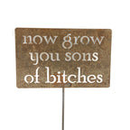 Funny Garden Stake 20 to 33 Inches Tall (I Dig You, XL 33" Tall)