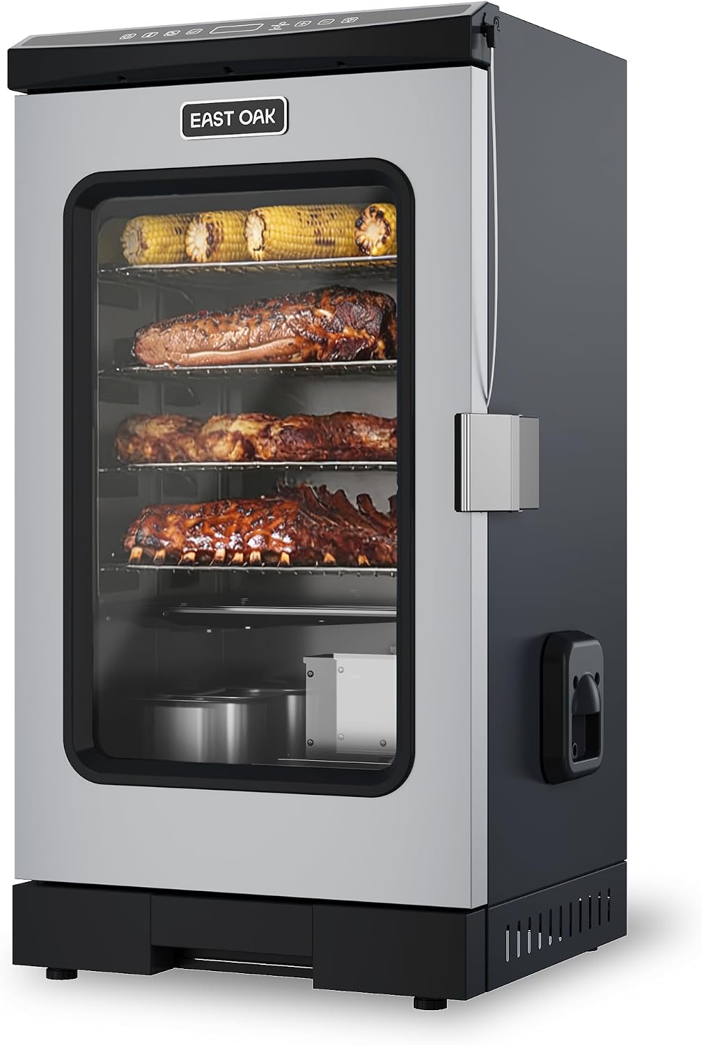 EAST OAK 30" Outdoor Electric Smoker with Side Chip Loader for Up to 6x Longer Smokes, 725 sq in Cooking Area