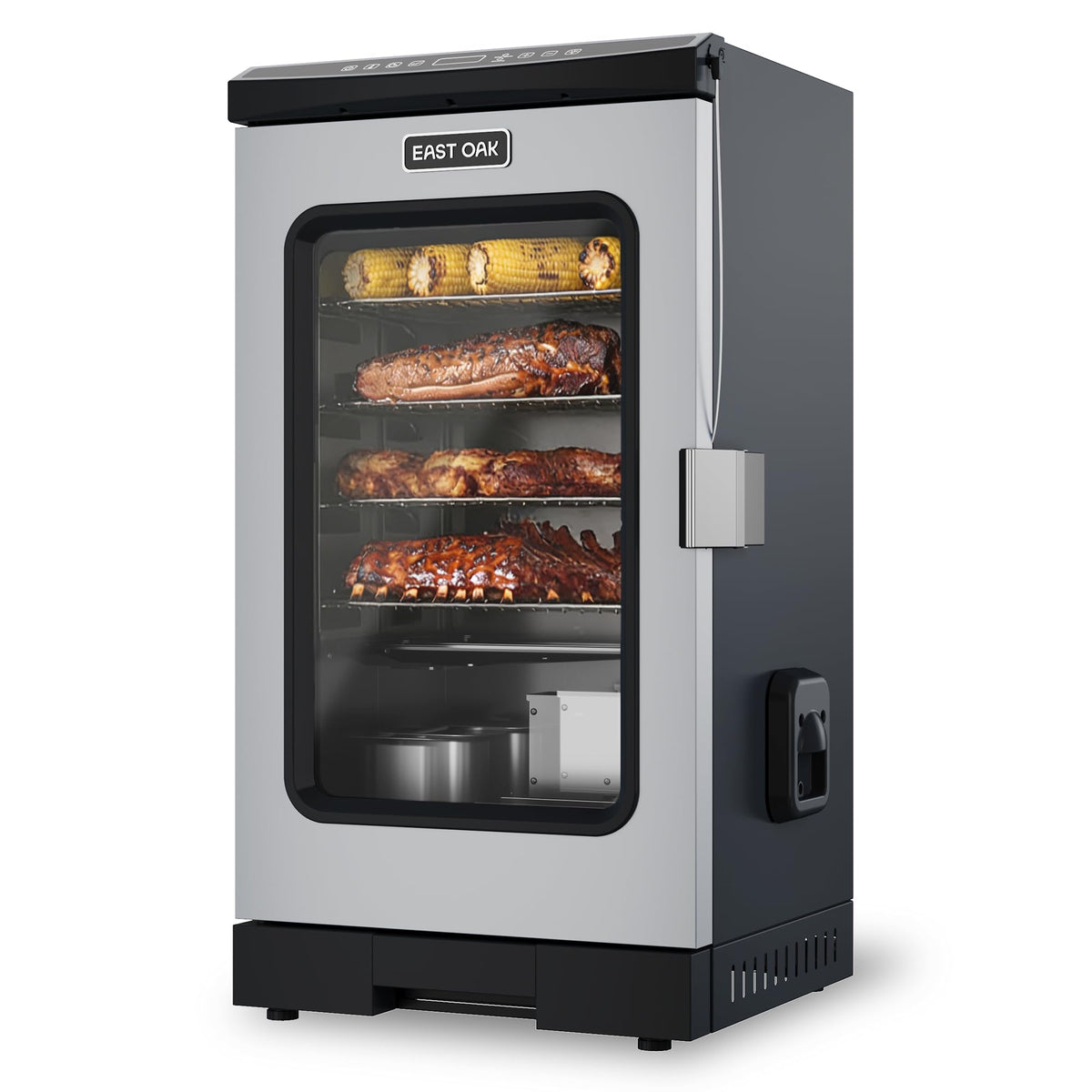 EAST OAK 30" Outdoor Electric Smoker with Side Chip Loader for Up to 6x Longer Smokes, 725 sq in Cooking Area
