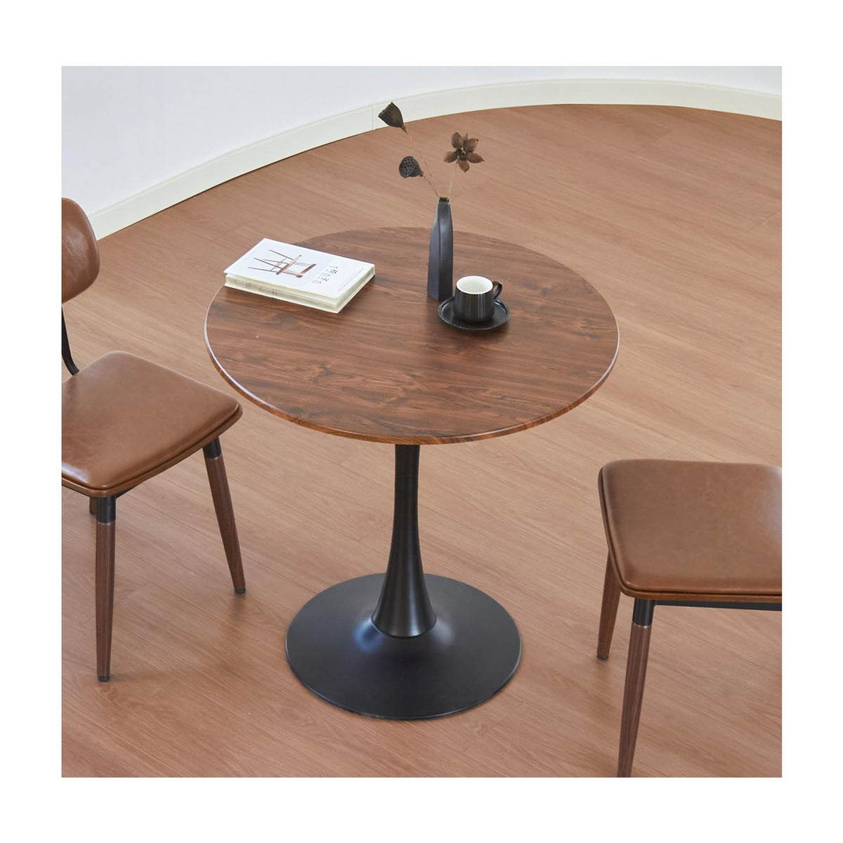 Round Dining Table, 31.5" Tulip Table (Black)