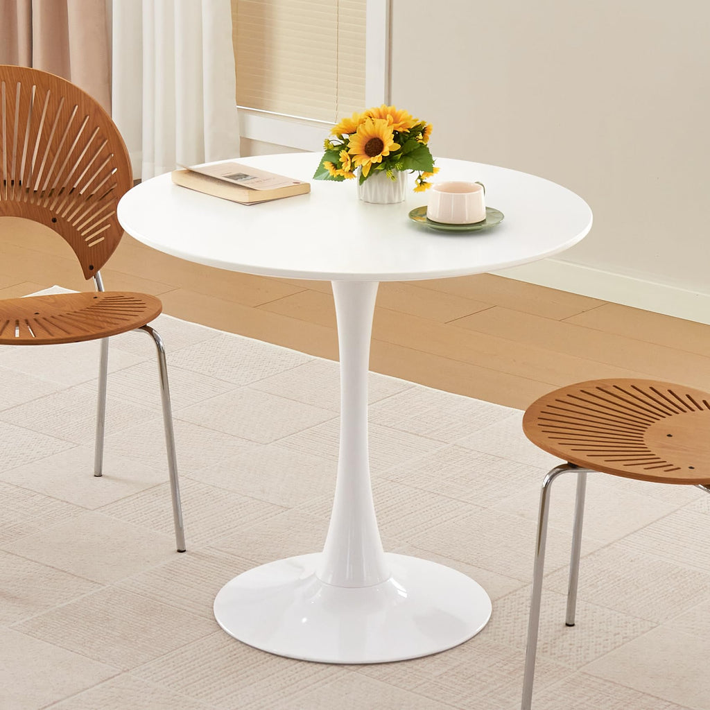 Round Dining Table, 31.5" Tulip Table (Black)