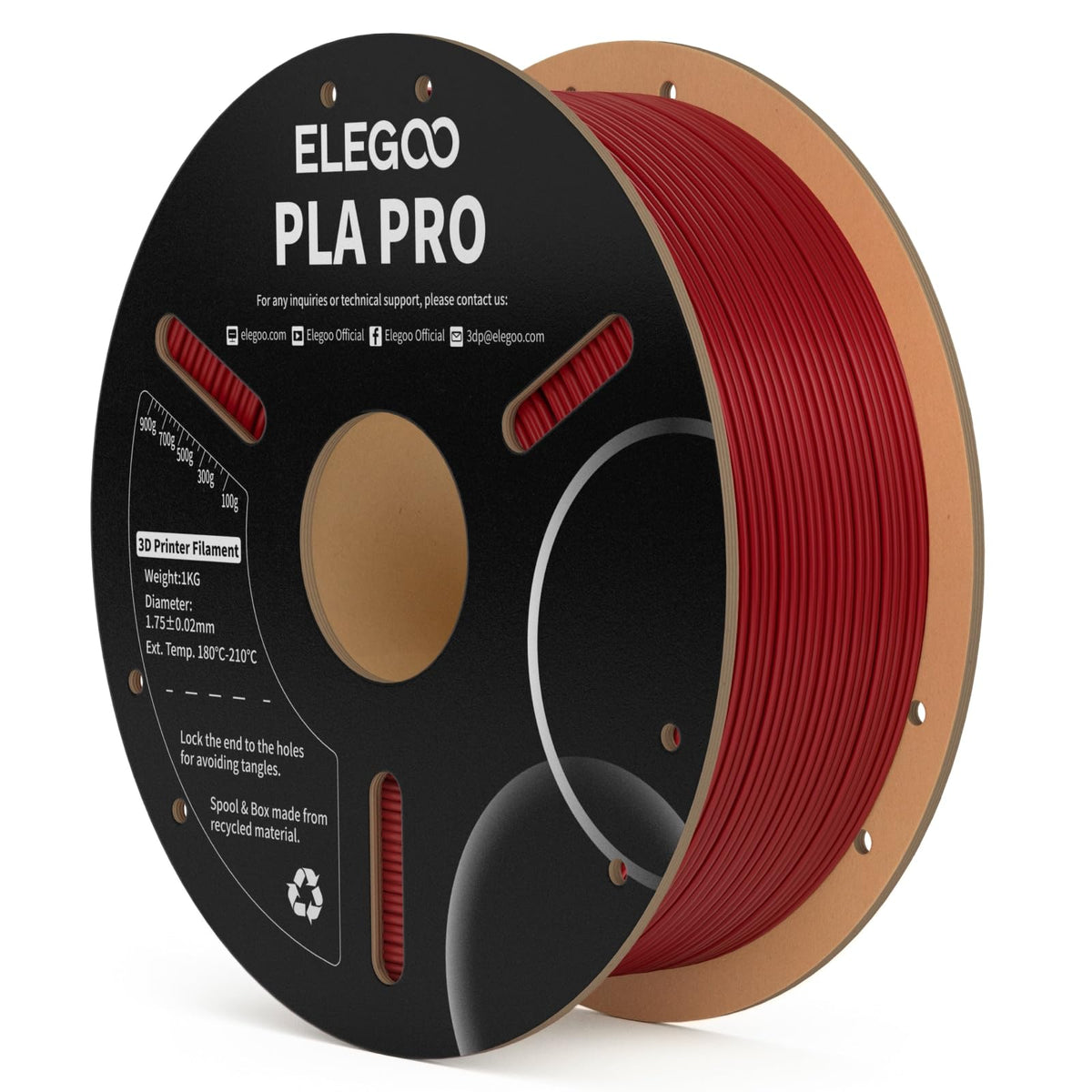 ELEGOO PLA 3D Printer Filament 1.75mm Bundle Multicolors 10KG