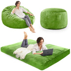 Bean Bag Chairs for Adults - Giant Bean Bag Convertible Floor Sofa