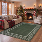GarveeHome 5x7 Washable Area Rug Checkered Rug for Bedroom Living Room