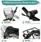 AVASTA Quartet Folding Bike, 20/24 Inch, 7-Speed, Dual Brakes