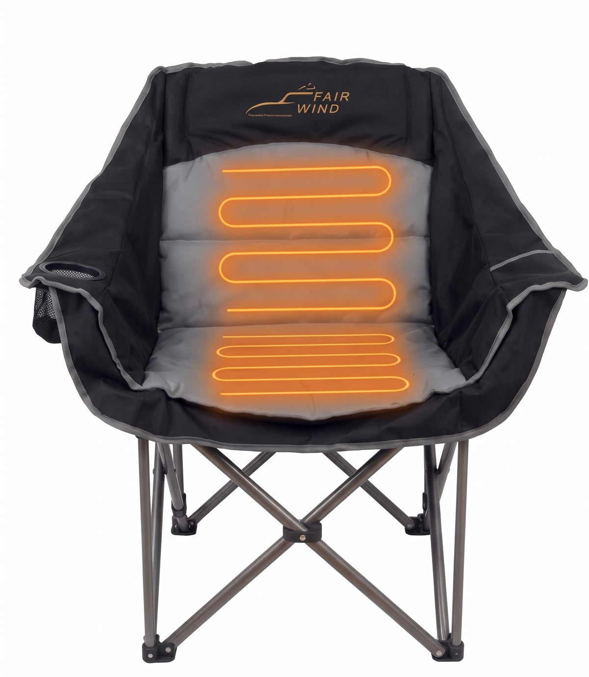 FAIR WIND 2 Pack XL Oversized Padded Camping Chair Heavy Duty for Adults