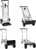 COSCO 4-in-1 Folding Series Hand Truck with Flat-Free Wheels