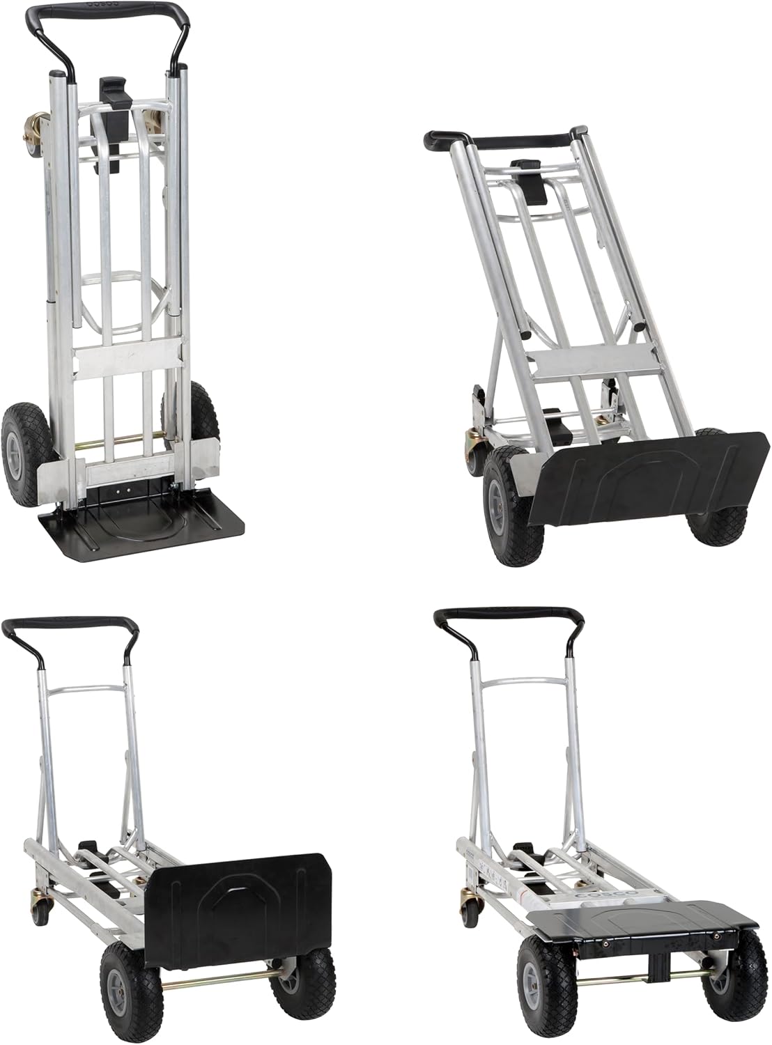 COSCO 4-in-1 Folding Series Hand Truck with Flat-Free Wheels