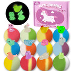 Bath Bombs for Kids,36 Pack Bath Bombs with Glow in The Dark Toy Inside