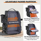 RAINSMORE Fishing Backpack 40L Tackle Backpack with Rod Holders & Cooler