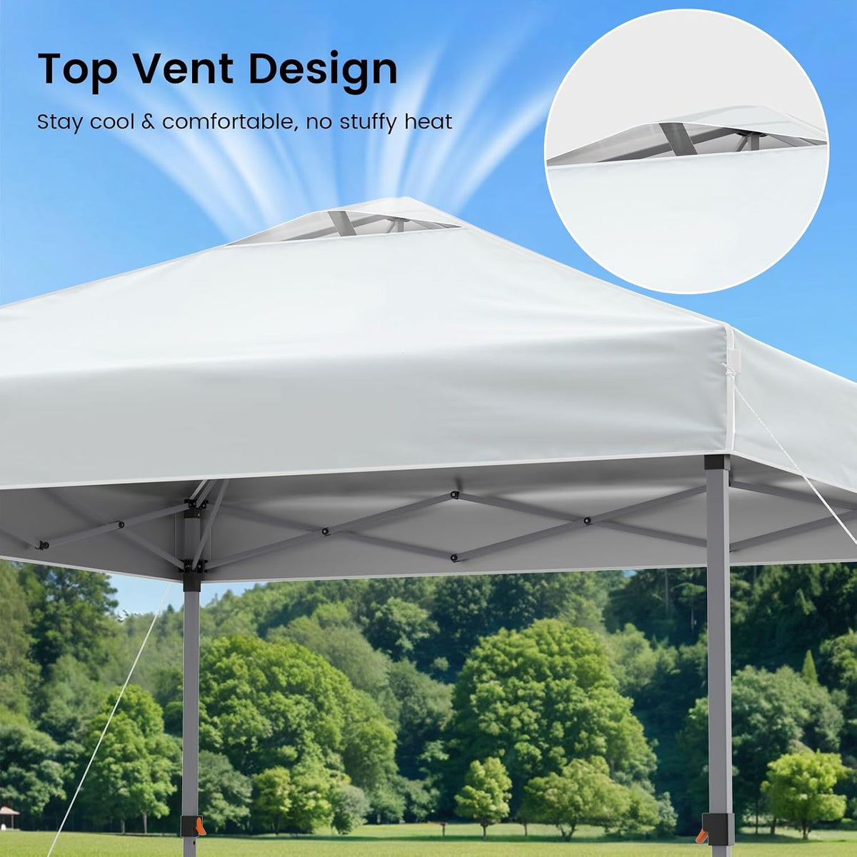 Raynesys 10x10ft Pop Up Canopy Tent with Sidewalls for Events, Parties