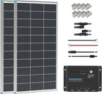 Renogy 200W 12V Monocrystalline Solar Panel Kit + 30A PWM Charge Controller