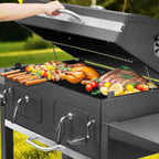 Charcoal Grill 753 Sq In,Extra Large BBQ Grill Adjustable Charcoal Trays