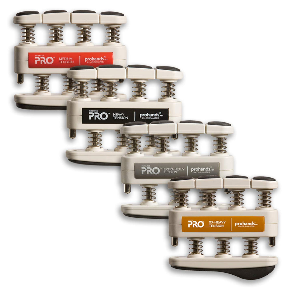 Prohands PRO Hand Exerciser, Finger Exerciser (Hand Grip Strengthener), Spring-Loaded, Finger-Piston System, Isolate and Exercise Each Finger