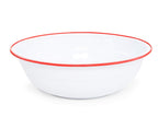 Enamelware Benson Basin, 32 quart, Red/White Splatter (Single)