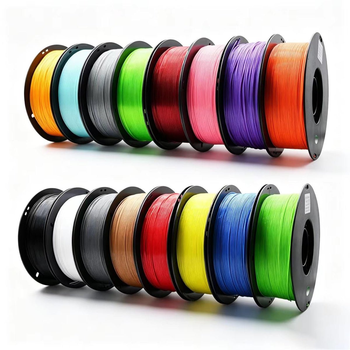 PETG 3D Printer Filament 1.75mm, 16-Color Set, Strong & Durable，Heat-Resistant, Low-Warp, Smooth Finish, Ideal for Functional Parts, Engineering Models & Large Multi-Color Printing Projects