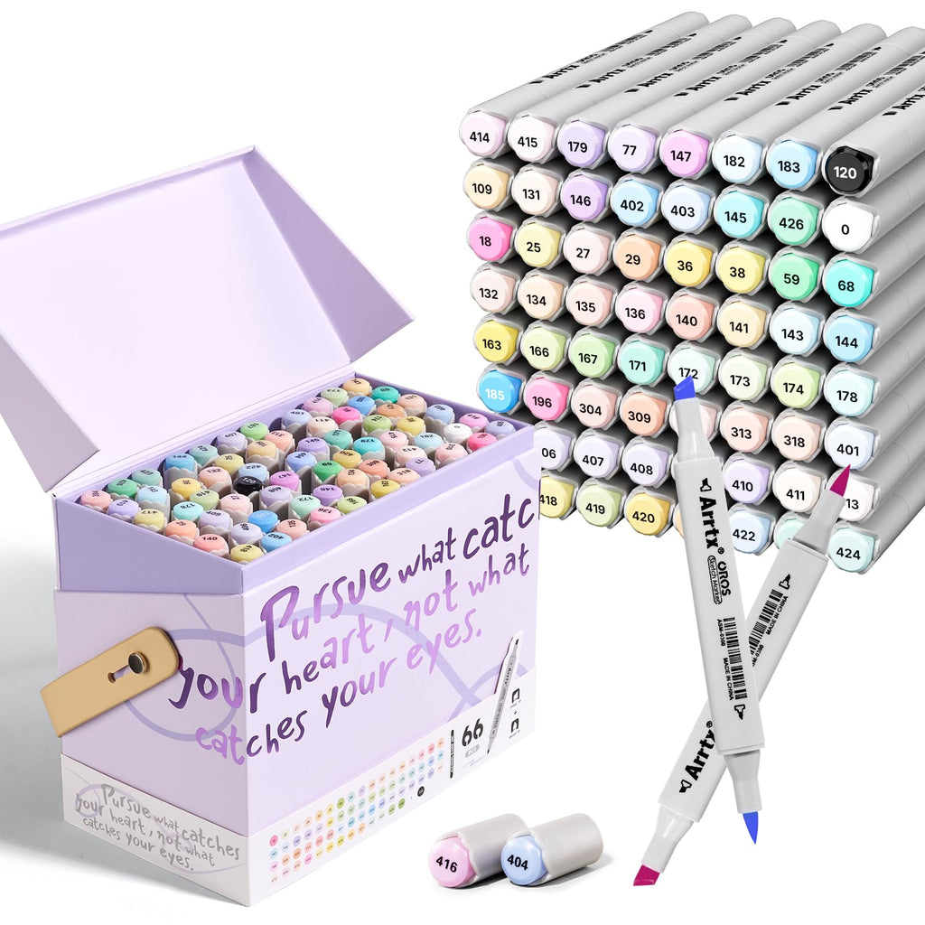 Arrtx OROS 90 Colors Alcohol Markers, Brush & Chisel