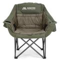 Oversized 2 Pack Camping Chairs, Padded Camping Chair Support 450LBS, Grey