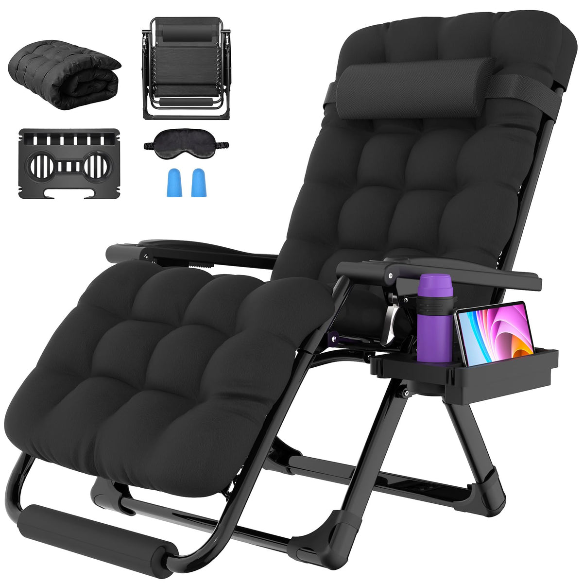 Suteck Oversized Zero Gravity Chair,500LBS 33In XXL Outdoor Recliner Chairs