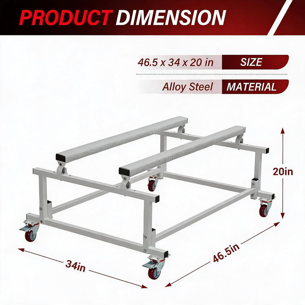 Garvee PWC Dolly Jet Ski Stand Mover Cart, 1000 LBS Capacity