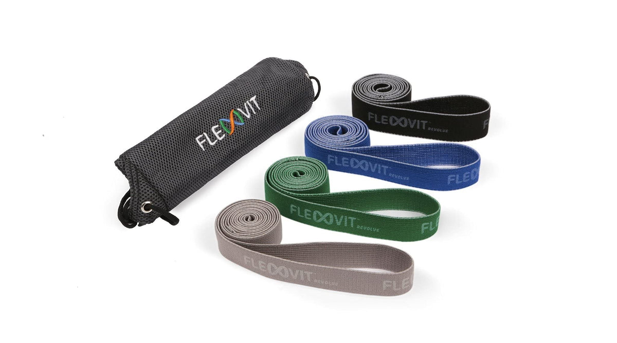 FLEXVIT Revolve Band (40” Length) - Professional Grade Fabric Resistance Band - Superior Comfort & Quality Exercise Band for Working Out - Strength Training - Resistance Band Set