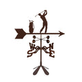 EZ Vane Steel Male Golfer Weathervane with Wind Cups — Post Mount