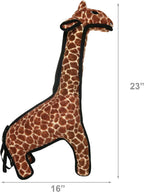 TUFFY® 2 Pack Giraffe Peacock Ultra Durable Plush Dog Toys