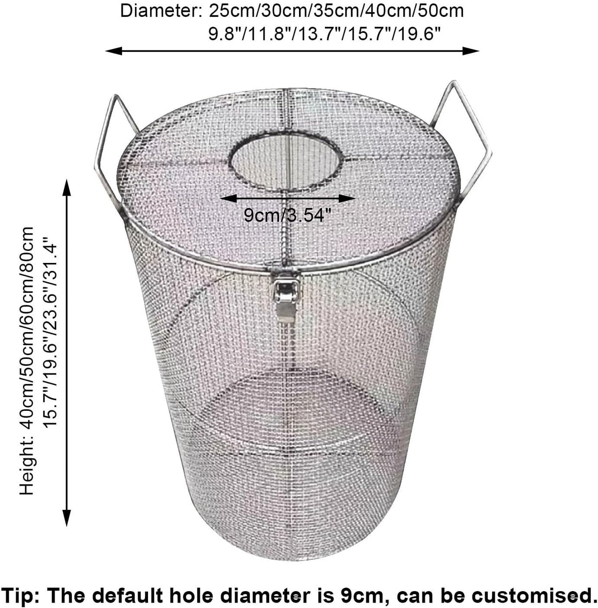 Stainless Steel Pump Filter Cover Water Pump Protective Cover Sump Pump Anti-Clogging Outdoor 1mm Mesh Pump Cover Barrier Durable And Strong For Septic Tanks Farm Irr(Size:40x50cm/15.7x19.6",Color:A)