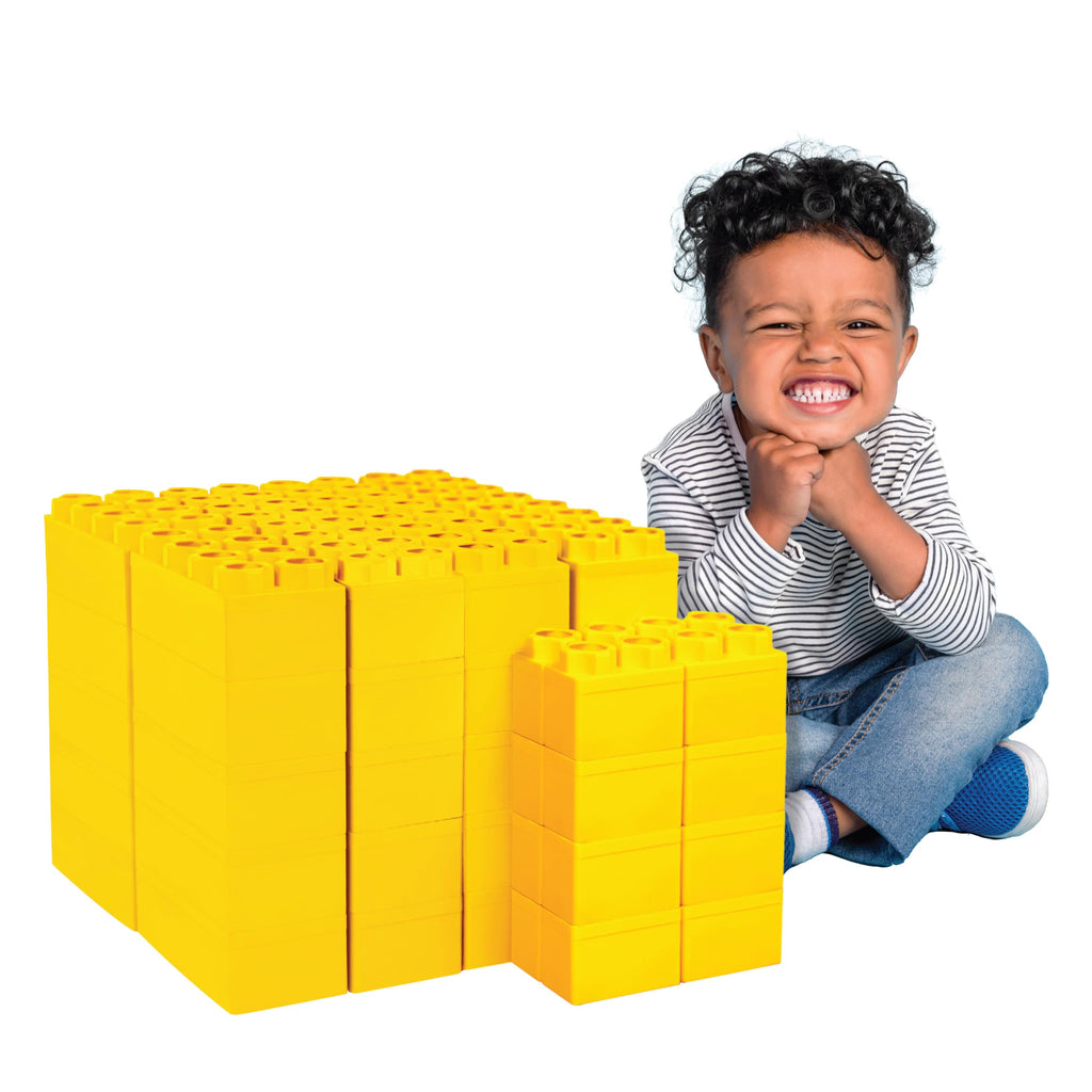 BiggoBlocks Big Blocks for Kids Ages 4-8 — Indoor & Outdoor Blocks for Kids Games — Large Building Blocks (48 pc) Learner Set