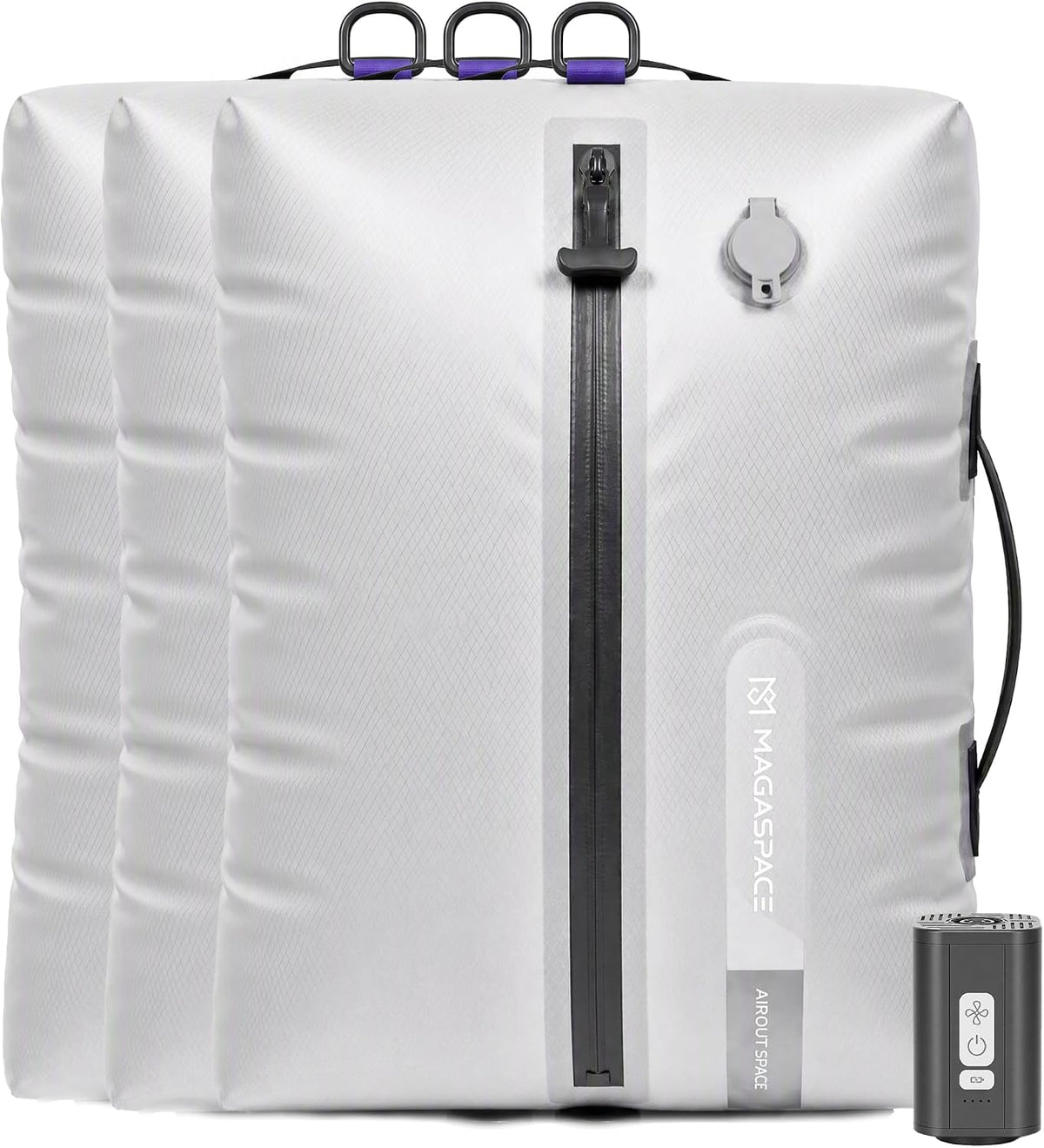 Vacuum Seal Bags for Travel with Pump, 21L Waterproof Compression Bags, Reusable Vacuum Storage Bags for Clothes, Travel Vacuum Kit Gift Set