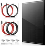 100W Solar Panel Kit,4pcs Brackets,2.5m Cable,6m Cable