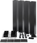 DormCo Suprima Ultimate Height Black Bed Risers - Carbon Steel