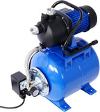 1.6 HP Shallow Well Pump with Pressure Tank, 110V Garden Water Pump, 1000GPH,Stainless Steel, Automatic Water Booster Jet Pump with for Home, Garden, Lawn, Irrigation