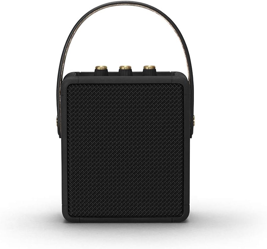 Marshall Stockwell II Portable Bluetooth Speaker - Black and Brass