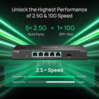 Omada ES206XPP-M2, 5 Port 2.5G Easy Managed PoE Switch